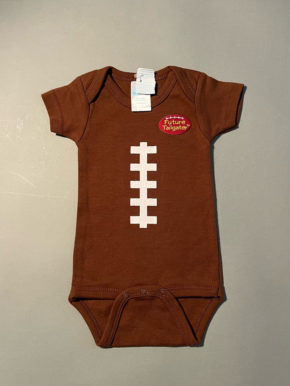 NWT Football Newborn Bodysuit 100% Cotton Game Day Future Tailgater Unisex